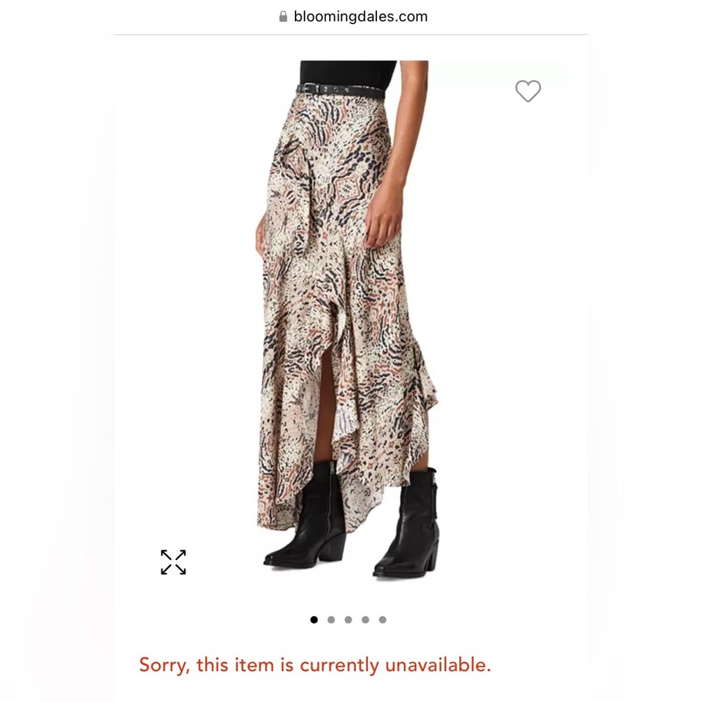 Allsaints Ruffled Skirt